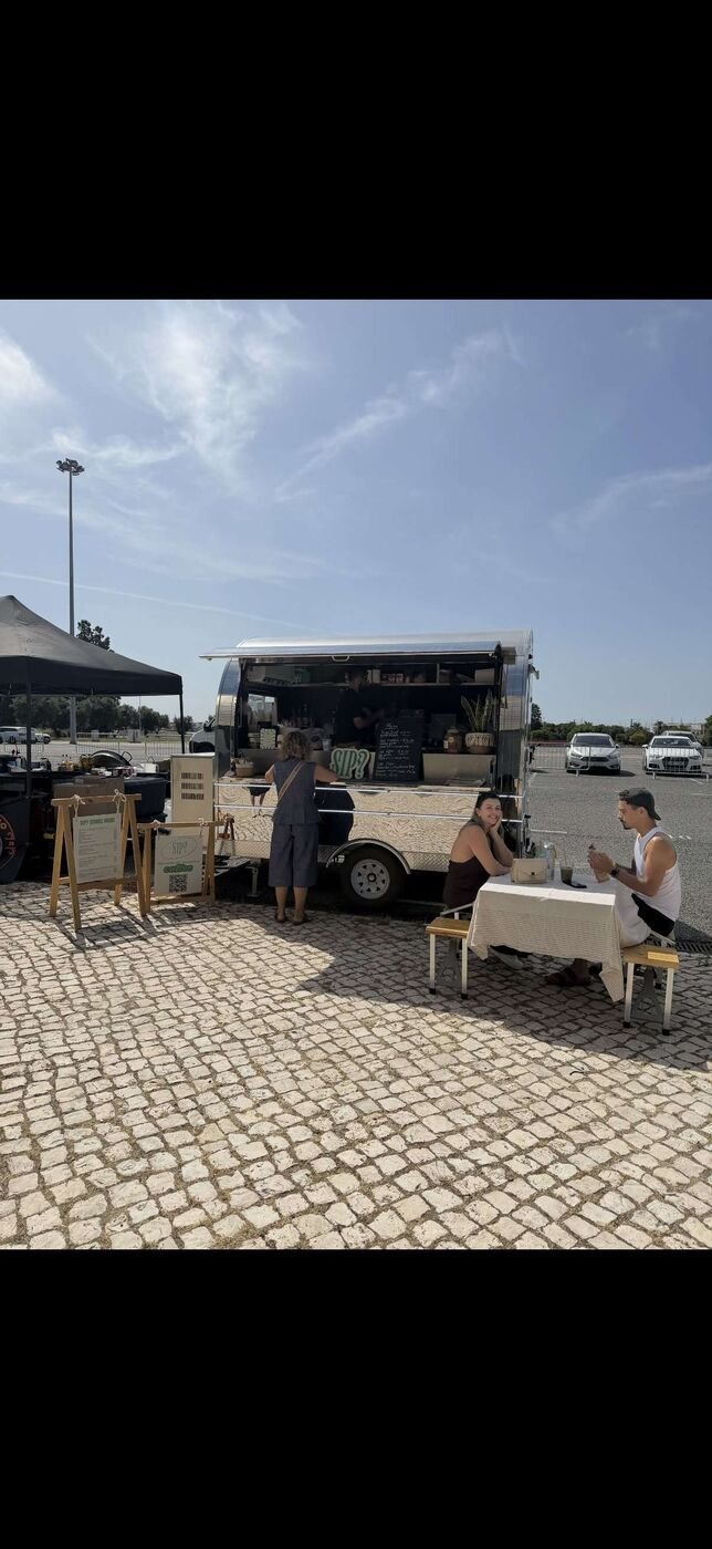 SIP? Algarve trailer set up at an event